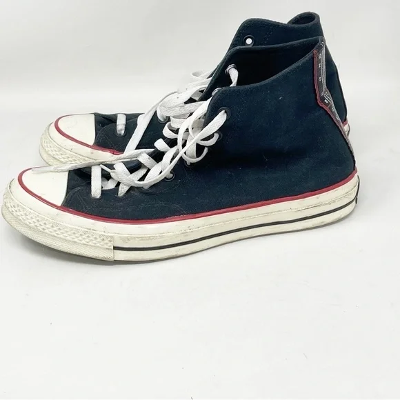 CONVERSE X SHOE PALACE Black BOOM BOX Chuck Taylor High Top BASCOM 1993 Sz 11 - Picture 2 of 12